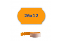 Etykiety cenowe do oznaczania szczypiec, 26mm x 12mm, 900 szt., sygnał pomarańczowy