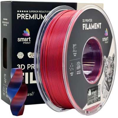 Smart Print FG-S114-E1, 3D filament, PLA Silk, 1,75mm, 1000g, Dual Color, Wielokolorowy (Twilight serenity)