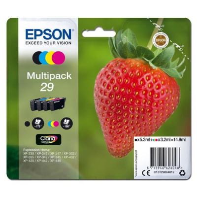 Epson T29 C13T29864012 kolorowa (CMYK) multipack tusz oryginalna