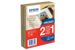 Epson S042167 Premium Glossy Photo Paper, papier fotograficzny, błyszczący, biały, 1+1, 10x15cm, 4x6", 255 g/m2, 2x40 szt.