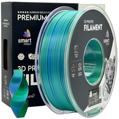Smart Print FG-S111-E1, 3D filament, PLA Silk, 1,75mm, 1000g, Dual Color, Wielokolorowy (Oceans embrace)
