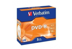VERBATIM DVD-R (5-pack)Jewel/16x/4.7GB
