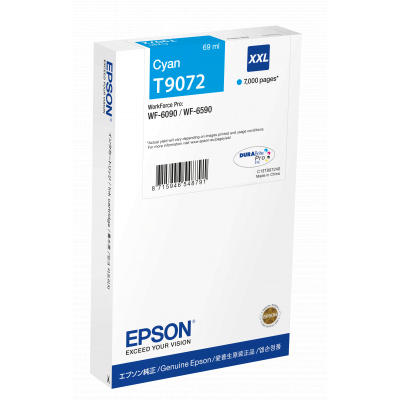 Epson T9082 XL C13T90824N azurová (cyan) originální cartridge