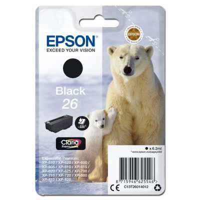 Epson T260140 C13T26014012 czarny (black) tusz oryginalna