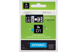 Dymo D1 45811, S0720910, 19mm x 7m, biały druk / biały podkład, taśma oryginalna