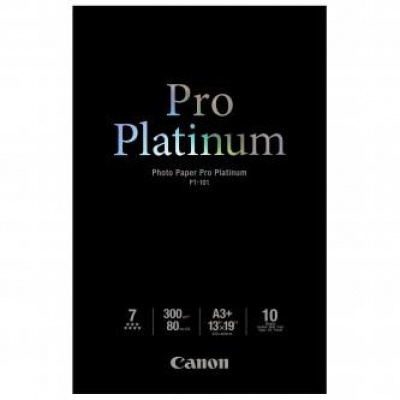 Canon PT-101 Photo Paper Pro Platinum, papier fotograficzny, błyszczący, biały, A3+, 300 g/m2, 10 szt.