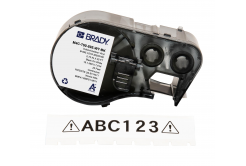 Brady M4C-750-403 / 170723, 19.05 mm x 7.62 m, Paper, czarny druk / biały podkład