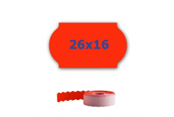 Etykiety cenowe do oznaczania szczypiec, 26mm x 16mm, 700 szt., sygnał czerwone