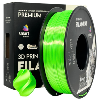 Smart Print FG-S94-E1, 3D filament, PLA Silk, 1,75mm, 1000g, Zielony (Green)