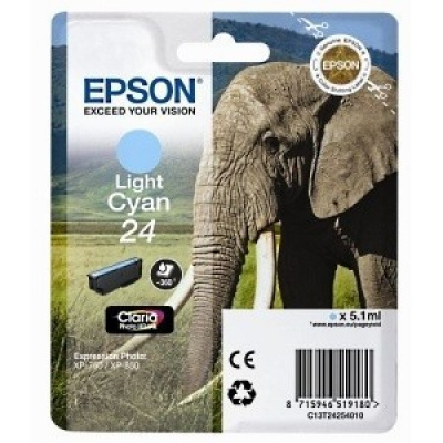 Epson T24254012, T2425 jasno błękitny (light cyan) tusz oryginalna