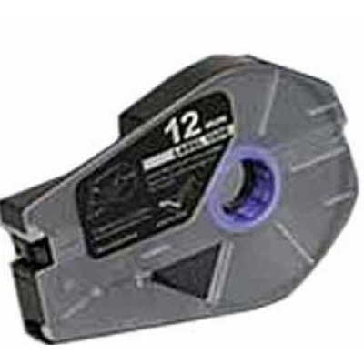 Taśma zamiennik Canon / Partex M-1 Std / M-1 Pro, 12mm x 30m, kartridż, srebrna