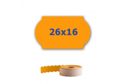 Cenové etykiety do kleští, 26mm x 16mm, 700 szt., signální oranžové