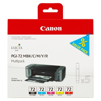Canon PGI-72 MBK / C / M / Y / R multipack tusz oryginalna