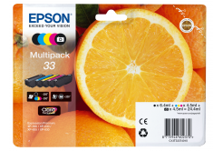 Epson tusz oryginalna C13T33374011, T33, CMYK, 6,4/4x4,5ml, Epson Expression Home a Premium XP-530,630,635,830