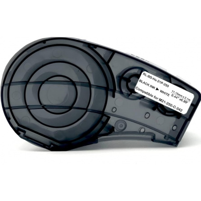 Brady M21-250-C-342-WT, 11,15 mm x 2,13 m, czarny druk / biały podkład, taśma zamiennik