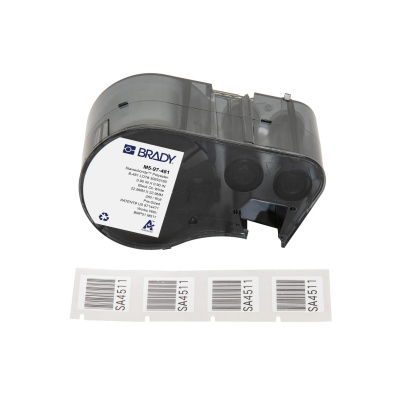 Brady M5-97-481 / 170884, 22.86 mm, Polyester, czarny druk / biały podkład