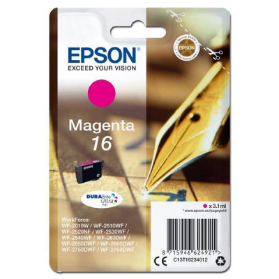 Epson 16 C13T16234012 purpurowy (magenta) tusz oryginalna