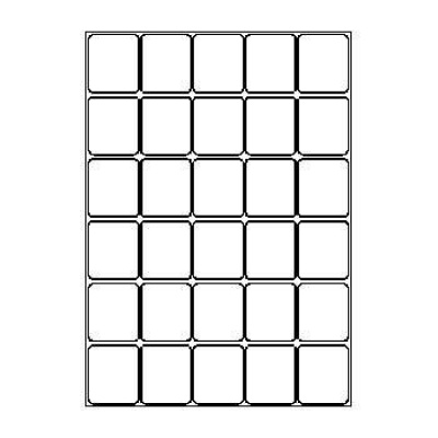 Samoprzylepne etykiety 40 x 46 mm, 30 etykiet, A4, 100 arkuszy