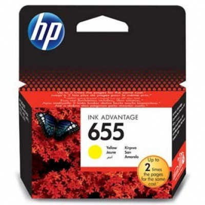 HP 655 CZ112AE żółty (yellow) tusz oryginalna