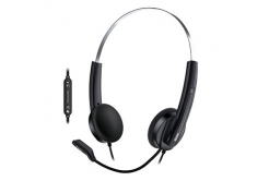 Słuchawki Genius HS-220U AI z mikrofonem, przewodowe, czarne, 2.0, nauszne, USB