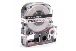 Epson LC-ST9RW, 9mm x 8m, czerwony druk / przezroczysty podkład, taśma zamiennik