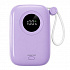 Powerton ENERGY PASTEL EDITION Powerbank 10000mAh, 2x USB-C, 22.5W, zintegrowane kable, fioletowa