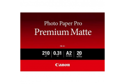 Canon Photo Paper Premium Matte PM-101 8657B017, 210 g/m2, 16.54x23.39", A2, 20szt., gładki, matowy, biały, papier fotograficzny