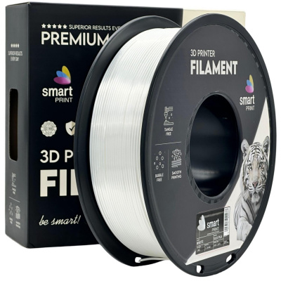 Smart Print FG-S89-E1, 3D filament, PLA Silk, 1,75mm, 1000g, Biały (White)