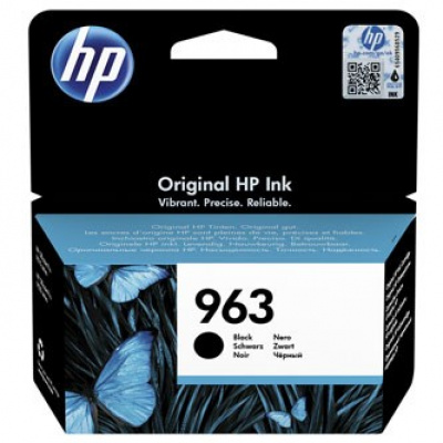 HP tusz oryginalna 3JA26AE#301, HP 963, black, blistr, 1000 stron, 24.09ml, HP Officejet Pro 9010, 9012, 9014, 9015, 9016, 9019/P