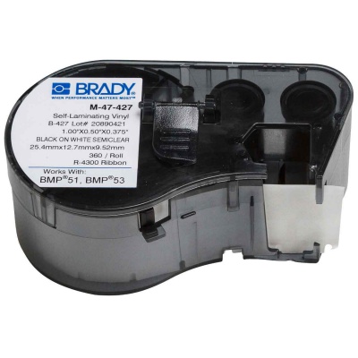 Brady M-47-427 / 131589, etykiety 12.70 mm x 25.40 mm