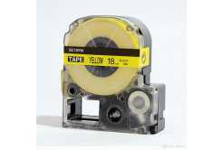 Epson LK-SC18YW, 18mm x 9m, czarny druk / żółty podkład, taśma zamiennik