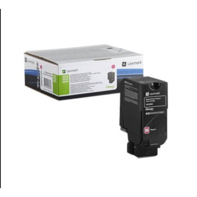Lexmark 74C20M0 purpurowy (magenta) toner oryginalny
