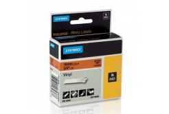 Dymo Rhino 18436, S0718500, 19mm x 5,5m czarny druk / pomarańczowy podkład, taśma oryginalna