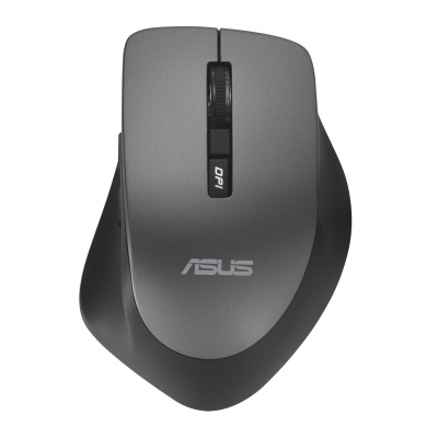ASUS WT425/Ergonomiczna/Optyczna/Dla praworęcznych/1 600 DPI/Bezprzewodowe USB/Szara