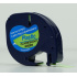 Dymo 91212 LetraTag 12mm x 4m, czarny druk / fluorescencyjny zielony podkład, taśma zamiennik