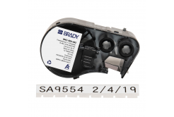 Brady M4C-500-492 / 170777, 12.70 mm x 7.62 m, Poliester, czarny druk / biały podkład