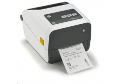 Zebra ZD420 ZD42H42-T0EW02EZ TT Healthcare drukarka etykiet, 203 dpi, MS, RTC, EPLII, ZPLII, USB, BT, Wi-Fi, white