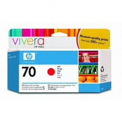 HP 70 C9456A czerwona (red) tusz oryginalna