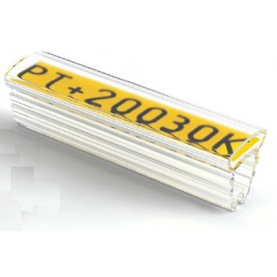 Partex PT+30018A tuleja 18 mm, 50 szt., (8,0-16,0 mm), PT transparentny oznacznik z kieszenią