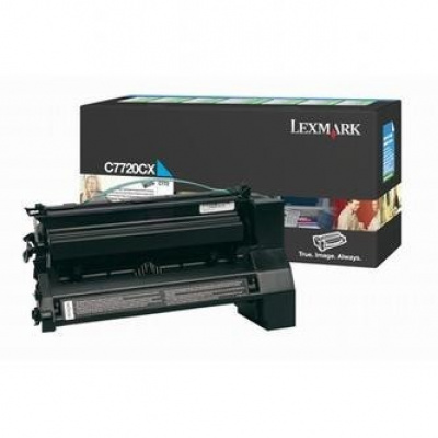 Lexmark C7720CX błękitny (cyan) toner oryginalny