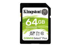 Kingston karta pamięci Canvas Select Plus, 64GB, SDXC, SDC2/64GB, UHS-I U3 (Class 10), A1