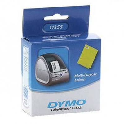 Dymo 11355, S0722550, 51mm x 19mm, białe wielofunkcyjność etykiety papierowe oryginalne