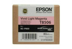 Epson T8506 C13T85060N jasno purpurowy (vivid light magenta) tusz oryginalna