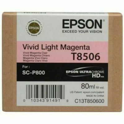 Epson T8506 C13T85060N jasno purpurowy (vivid light magenta) tusz oryginalna