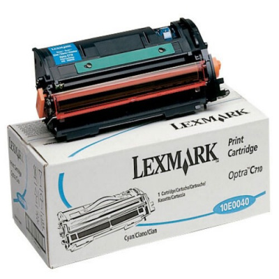 Lexmark 10E0040 błękitny (cyan) toner oryginalny