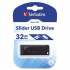 Verbatim 98697 Slider, Pamięć flash USB, USB A 2.0, 32GB, z wyjmowanym złączem, czarny
