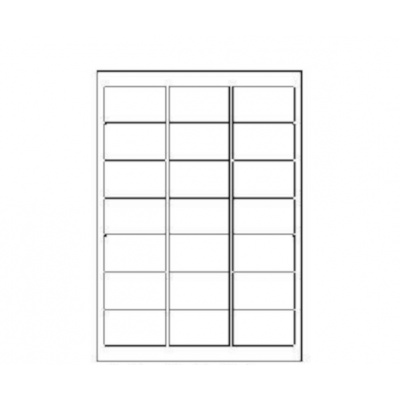 Samoprzylepne etykiety 63,5 x 38,1 mm, 21 etykiet, A4, 100 arkuszy